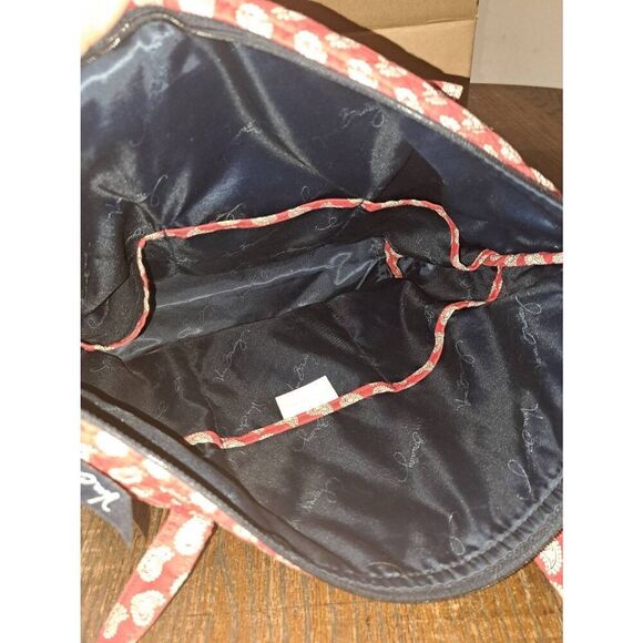 Vera Bradley Red White Blue Tote Bag Handbag  Retired Pattern Quilted Cotton - Picture 10 of 12